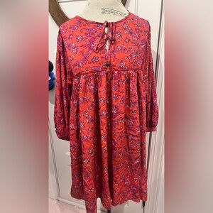 Baby doll dress by natural life, sz L, umpire waist